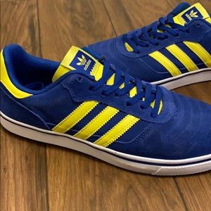 adidas shoes blue and yellow